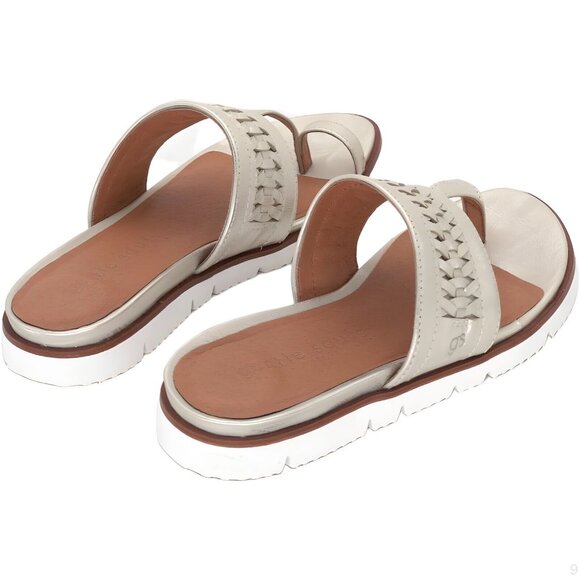 Gentle Souls by Kenneth Cole Women's Lavern Lite Thong Braid Sandal Size 5.5 - Picture 2 of 5